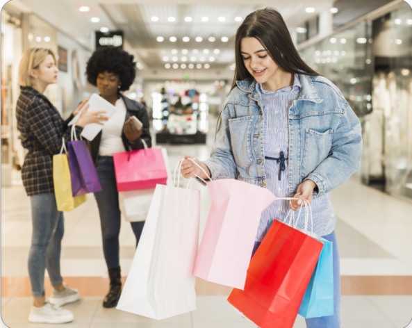 front-view-woman-checking-her-shopping-bags