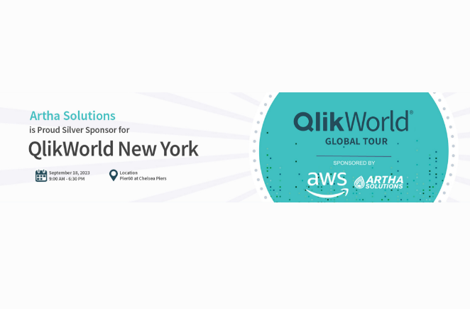 Artha Solutions is proud sponsor of QlikWorld, New York